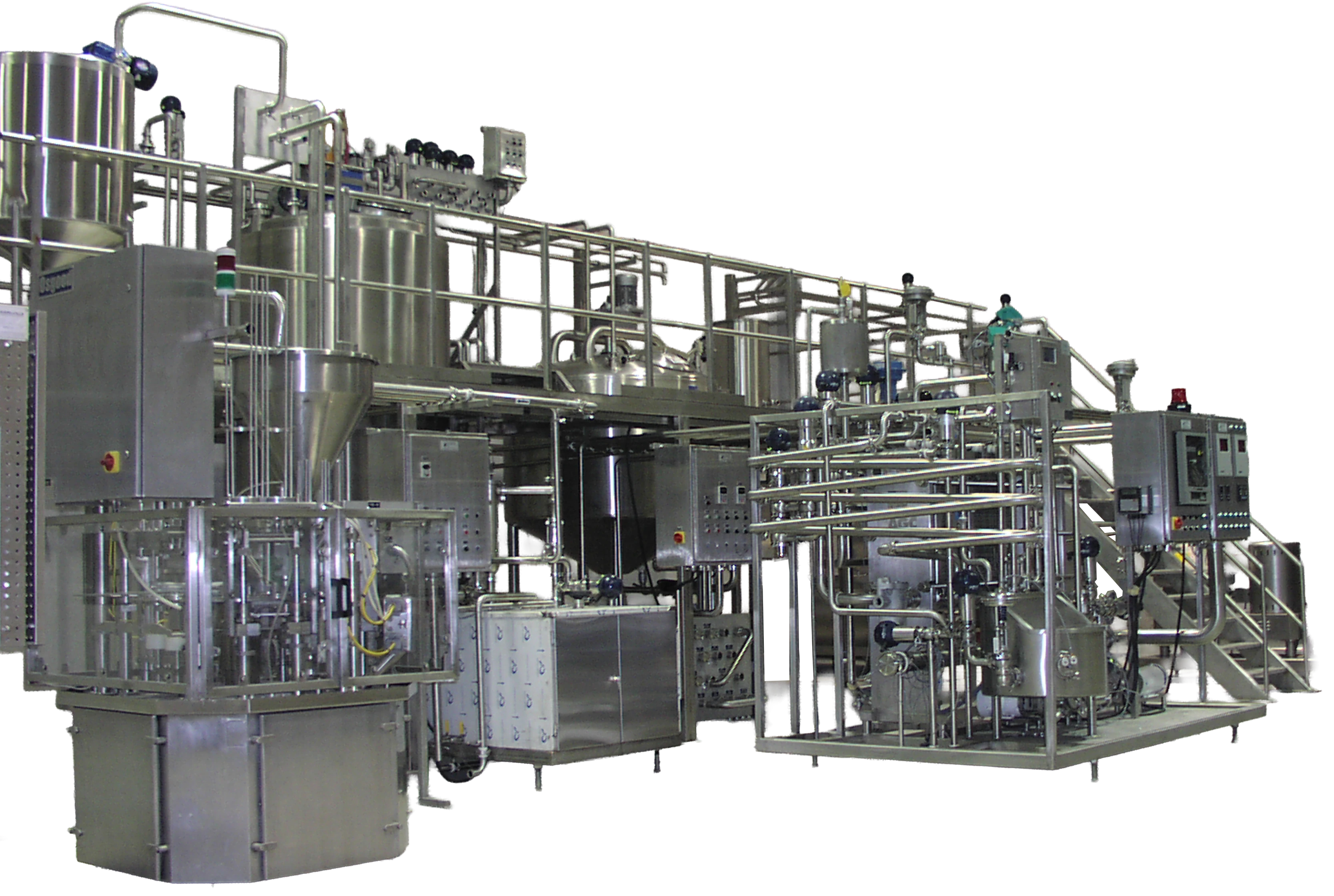 Yogurt production module — general view of the integrated system